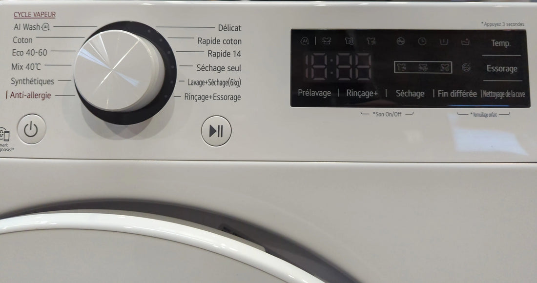 Lave-Linge Sechant 9 kg Reconditionné LG F964R33WRS