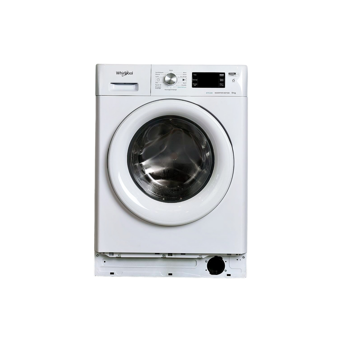 Lave-Linge Hublot 9 kg Reconditionné WHIRLPOOL FFBS9469WVFR : vue de face