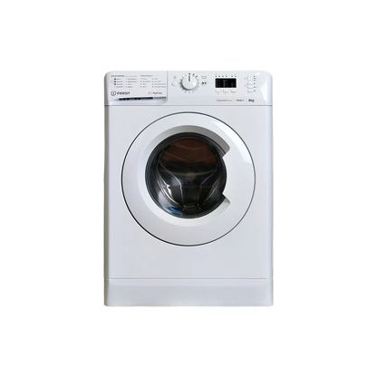 Lave-Linge Hublot 8 kg Reconditionné INDESIT MTWA81495WFR : vue de face