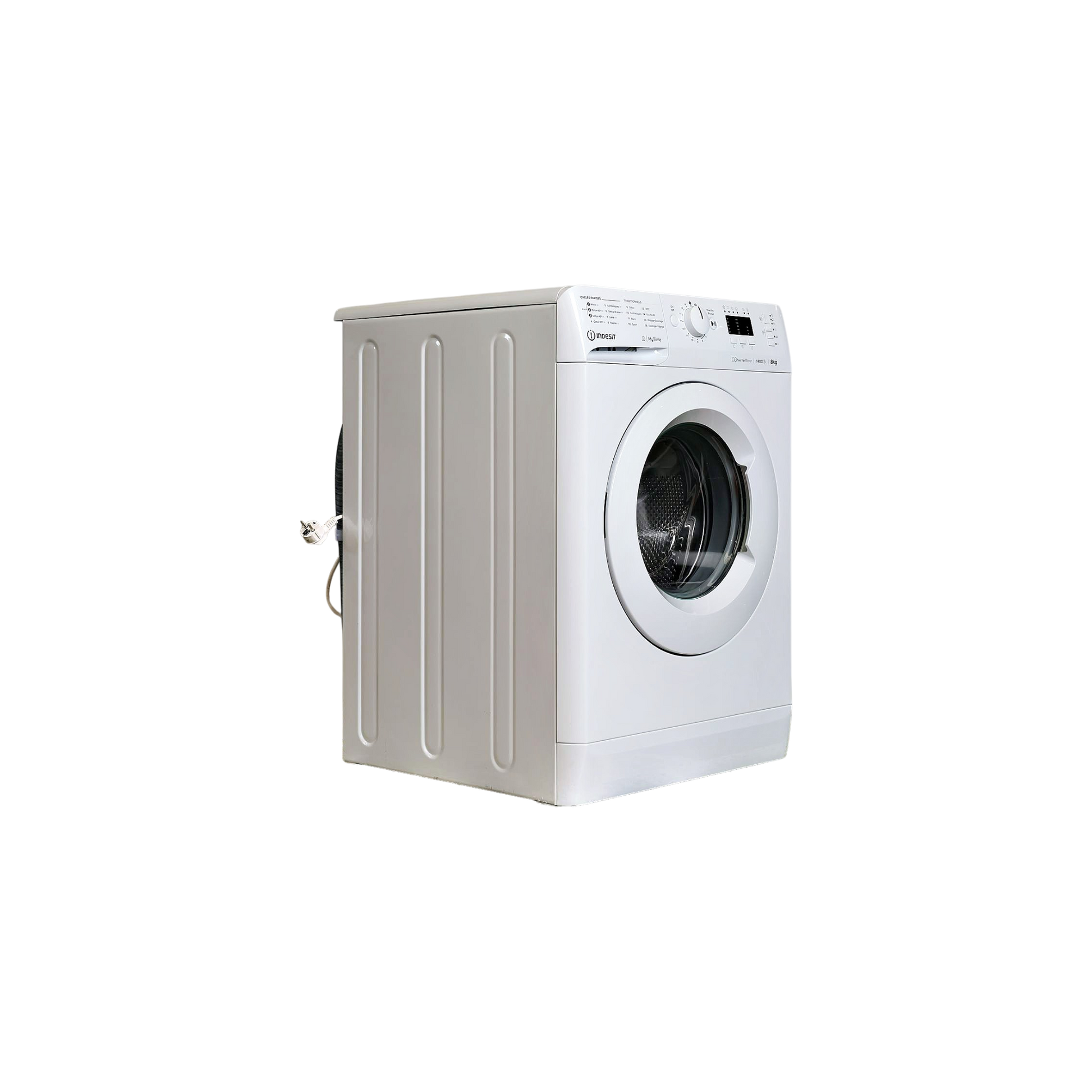 Lave-Linge Hublot 8 kg Reconditionné INDESIT MTWA81495WFR : vue du côté gauche