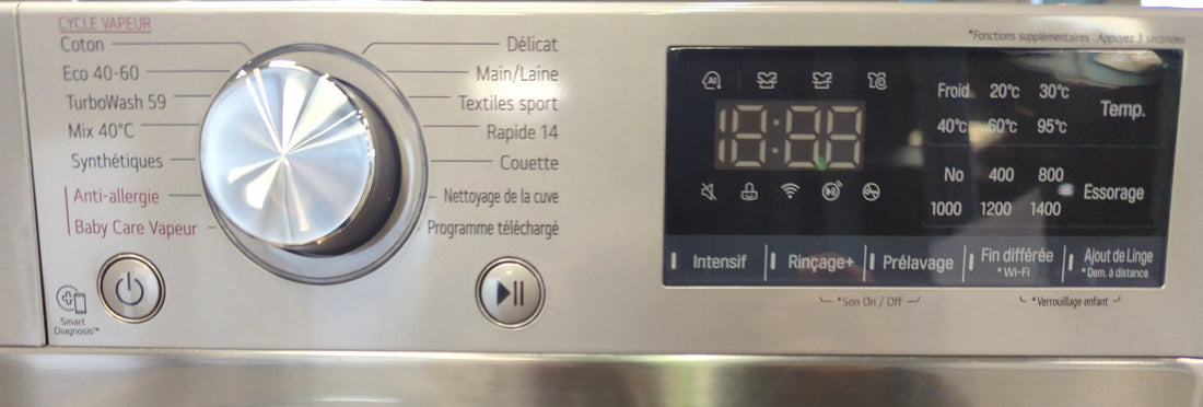 Lave-Linge Hublot 10.5 kg Reconditionné LG F14V52IXS