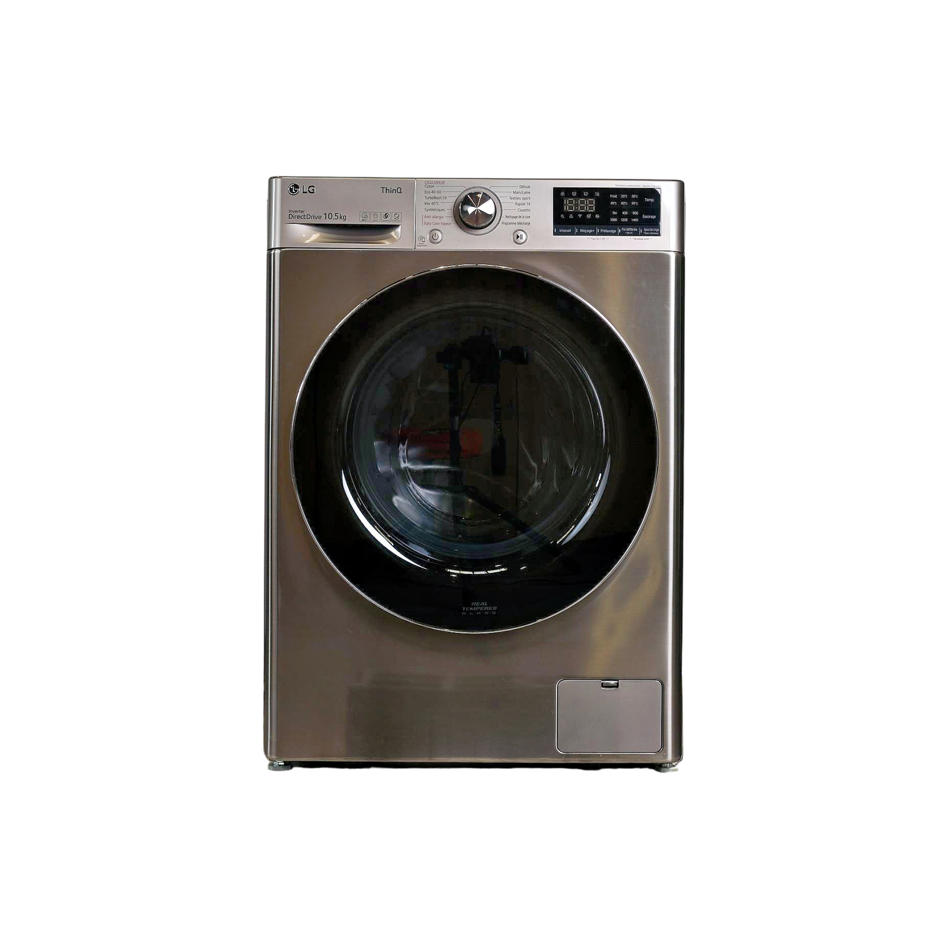 Lave-Linge Hublot 10.5 kg Reconditionné LG F14V52IXS : vue de face