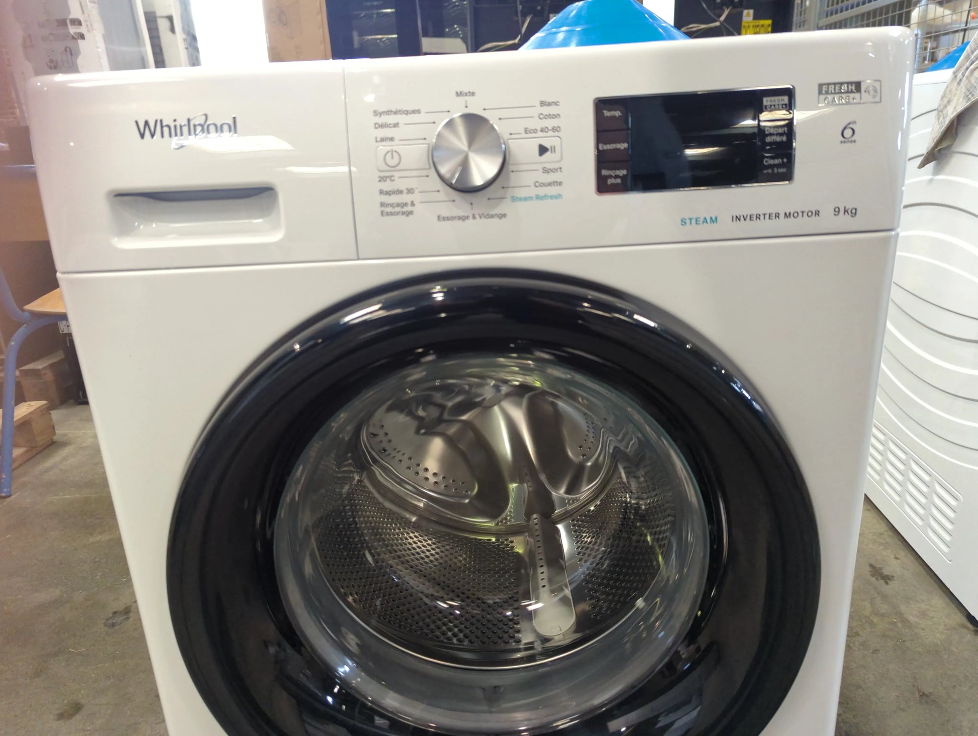 Lave-Linge Hublot 9 kg Reconditionné WHIRLPOOL FFBP9469BVFR