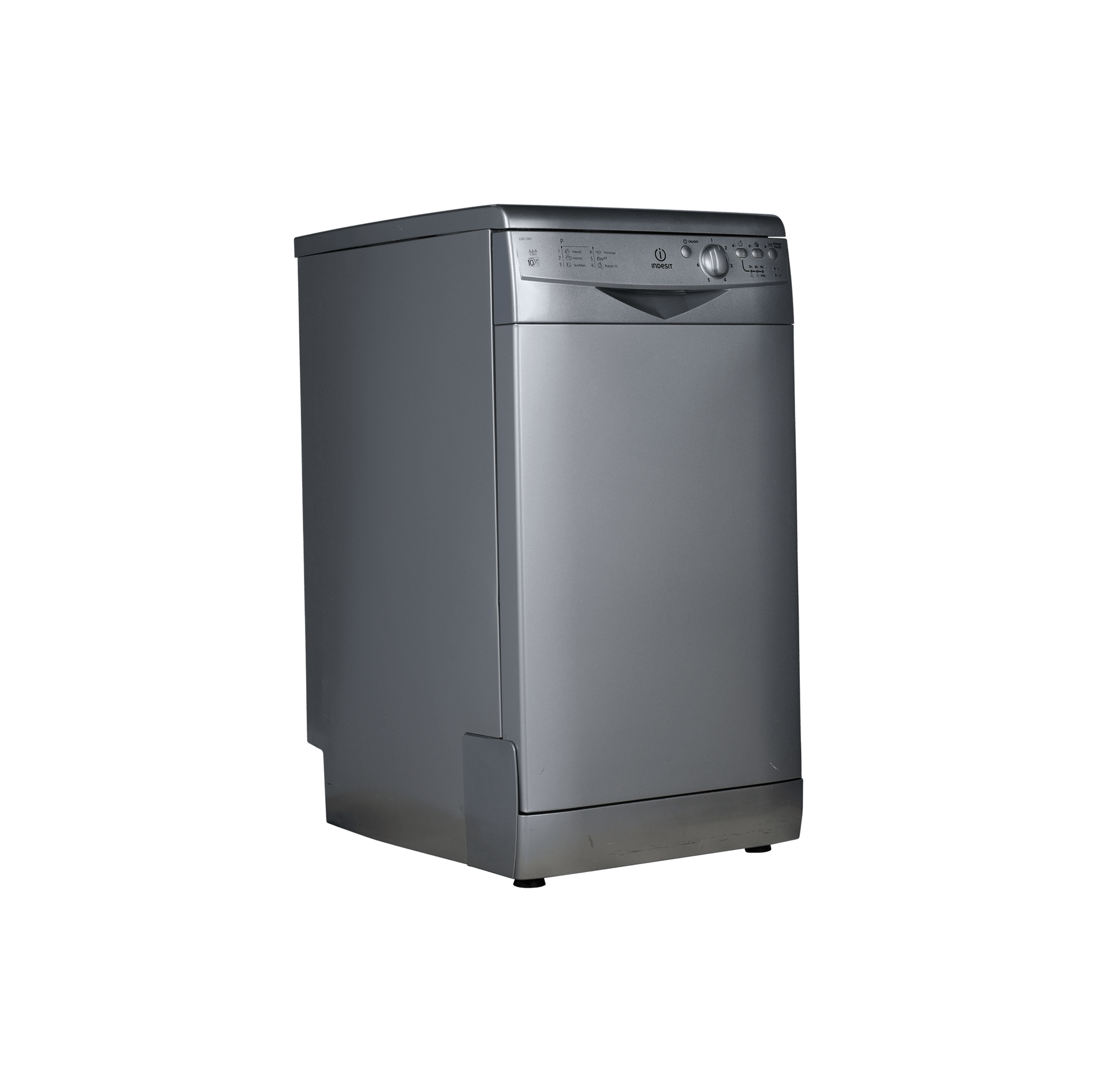 Lave-Vaisselle Pose Libre 10 Cvts Reconditionné INDESIT DSG 263 S FR : vue du côté gauche