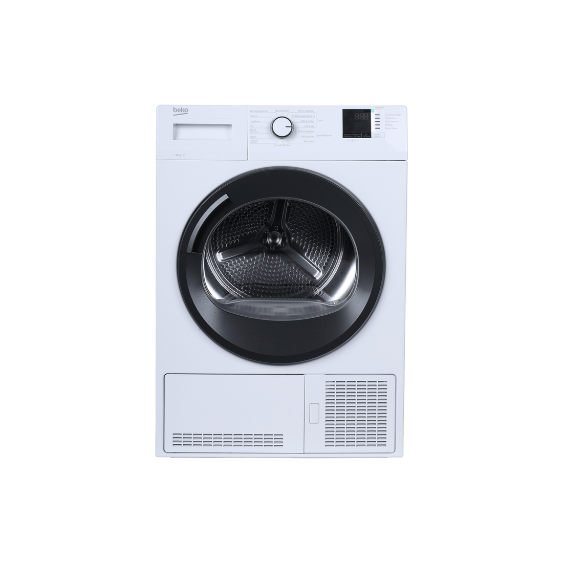 Seche-Linge Condensation 10 kg Reconditionné BEKO DBED10GWS : vue de face