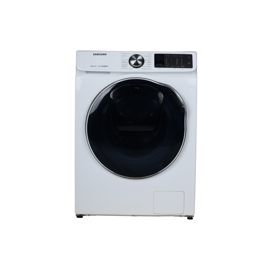 Lave-Linge Sechant 9 kg Reconditionné SAMSUNG WD90N645OOM : vue de face