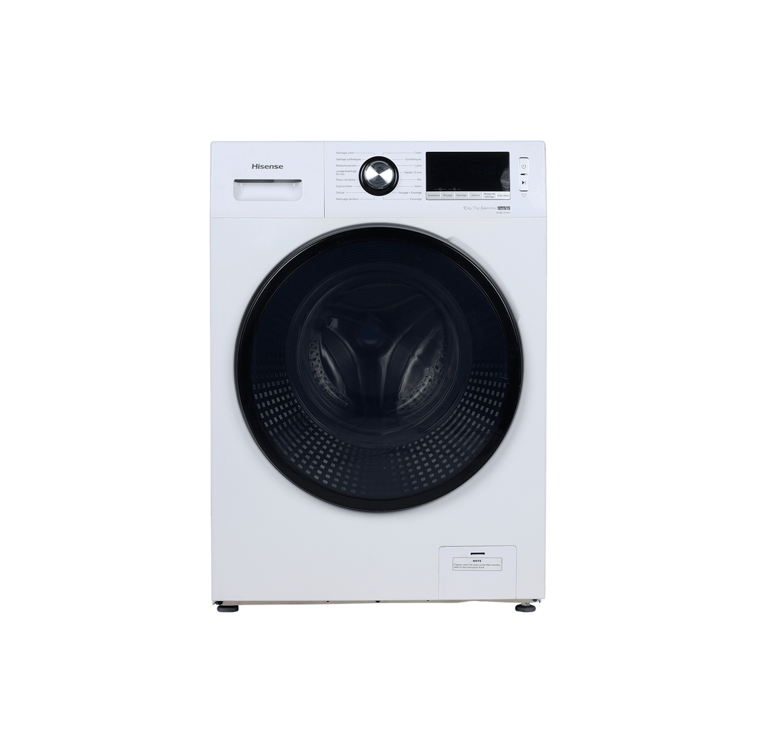 Lave-Linge Sechant 10 kg Reconditionné HISENSE WDBL1014V : vue de face